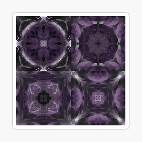 Item preview, Ultra Violet Patchwork Pattern designed and sold by lyndseyart.