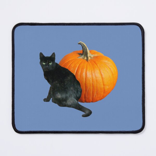 Item preview, Black Cat with Pumpkin designed and sold by catsclips.