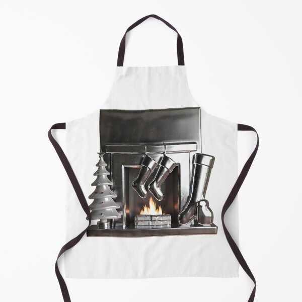Item preview, Metal Fireplace with Stockings and Christmas tree designed and sold by ha11e11.