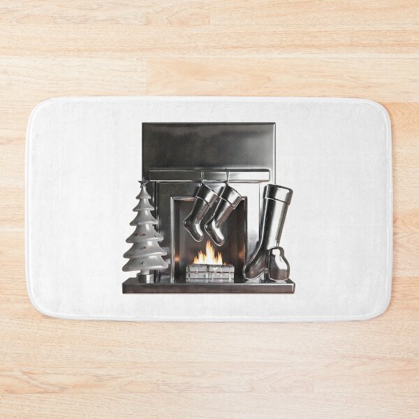 Item preview, Metal Fireplace with Stockings and Christmas tree designed and sold by ha11e11.