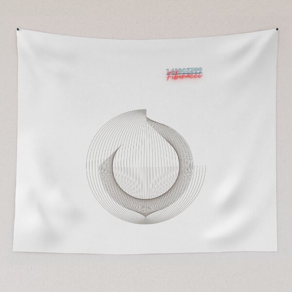 Item preview, Fibonacci Circle, Golden Ratio, line swirl designed and sold by Numbers-Art.