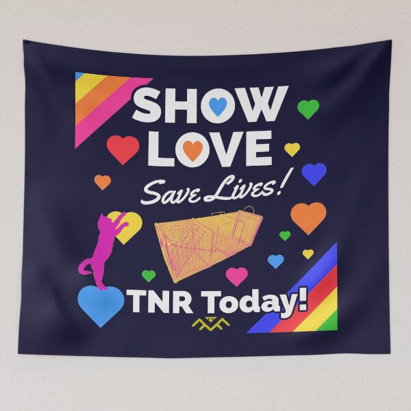 Item preview, TNR Feral Rainbow Cat Pride LGBTQ designed and sold by 1Felinophile.