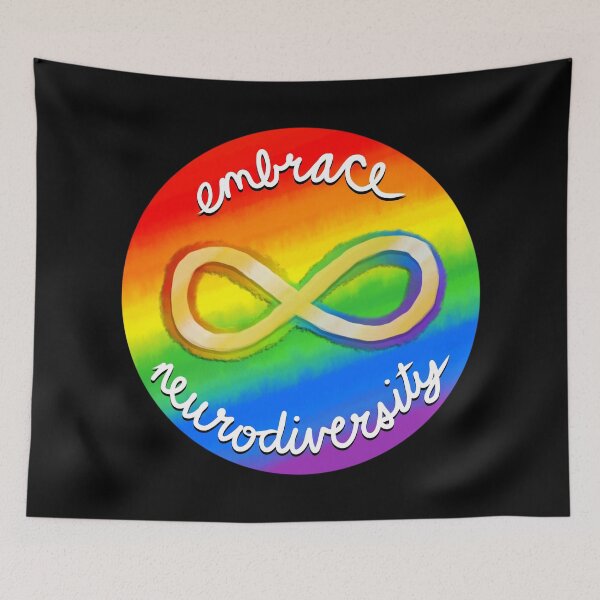Item preview, Embrace Neurodiversity - Gold Infinity Symbol (AuDHD) designed and sold by JillPillDesign.