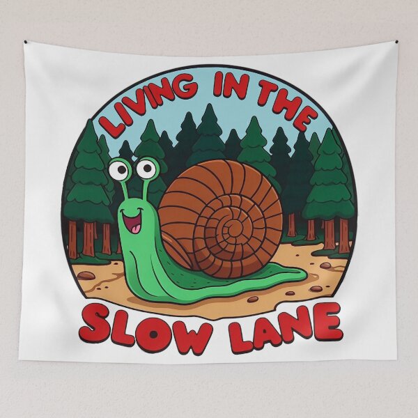 Item preview, Snail Living In The Slow Lane Journeying Beyond designed and sold by SportsT-Shirts.