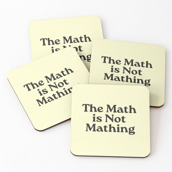 Item preview, The Math is Not Mathing designed and sold by VerdePlantTees.