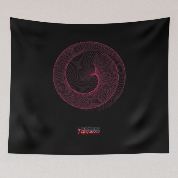 Item preview, Fibonacci Circle, Golden Ratio, line spiral designed and sold by Numbers-Art.