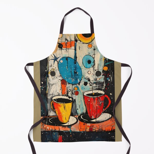 Item preview, Colorful Caffeine Chaos- Whimsical Interpretation of Coffee Cups in Abstract AI Generated designed and sold by OlfactoART Studio.