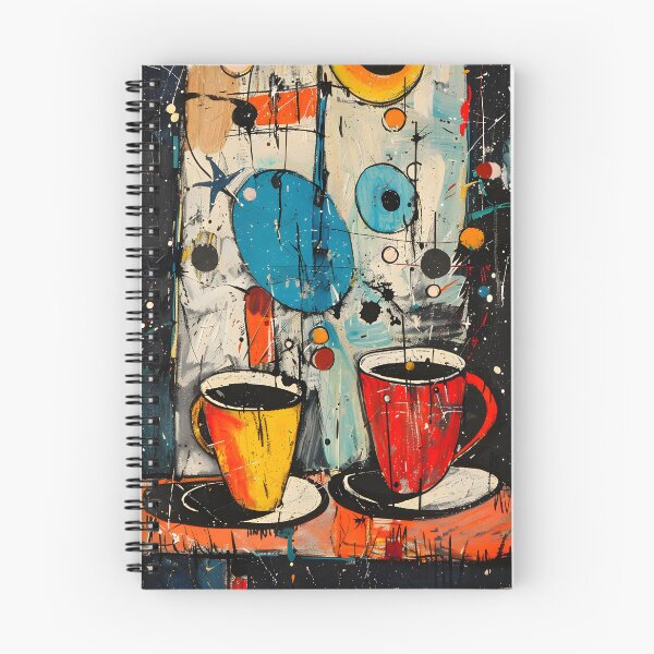 Item preview, Colorful Caffeine Chaos- Whimsical Interpretation of Coffee Cups in Abstract AI Generated designed and sold by OlfactoART Studio.