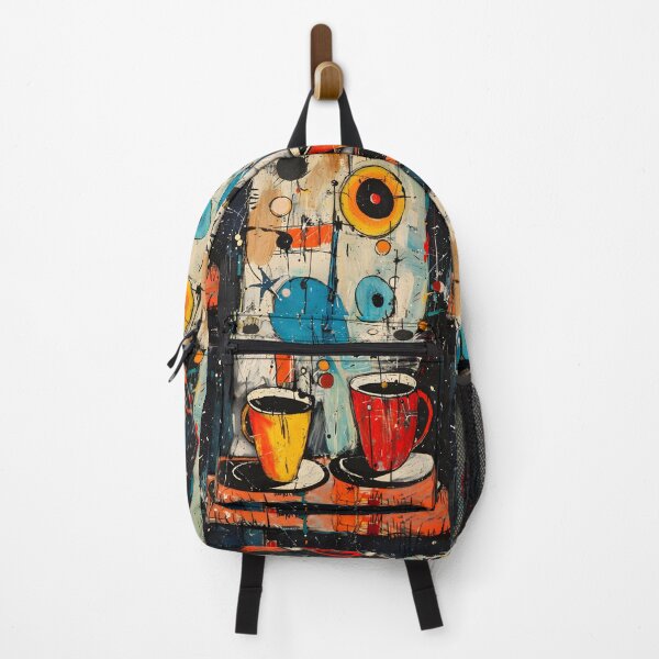 Item preview, Colorful Caffeine Chaos- Whimsical Interpretation of Coffee Cups in Abstract AI Generated designed and sold by OlfactoART Studio.