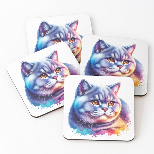 Artikelvorschau, Aquarell Britisch Kurzhaar Katze entworfen und verkauft von TheAnimalZ00.