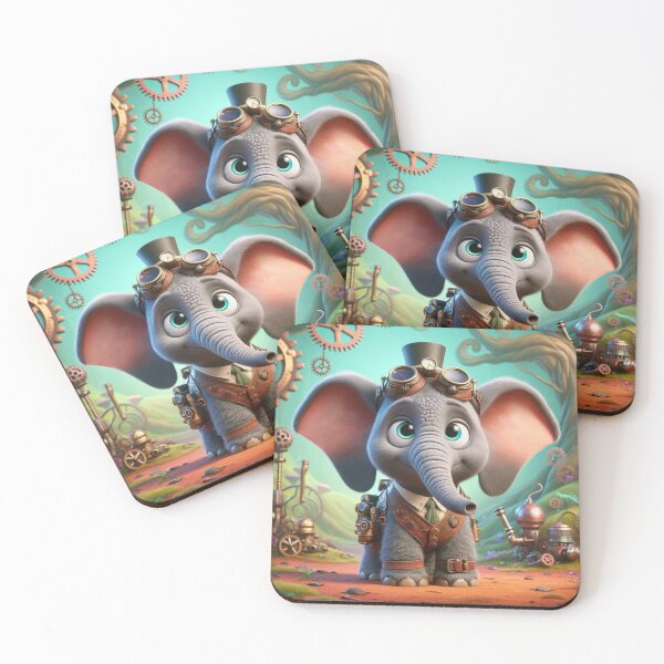 Item preview, Steampunk African Forest Elephant Explorer designed and sold by Sillytoe.