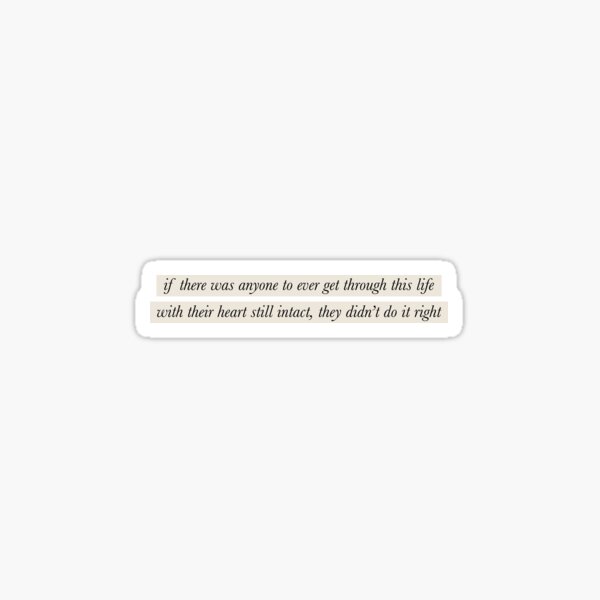  all things end lyrics by hozier sticker for sale by maddiecurnan