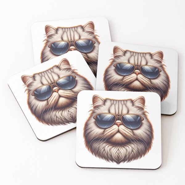 Item preview, Persian Cat Wearing Sunglasses designed and sold by TheAnimalZ00.