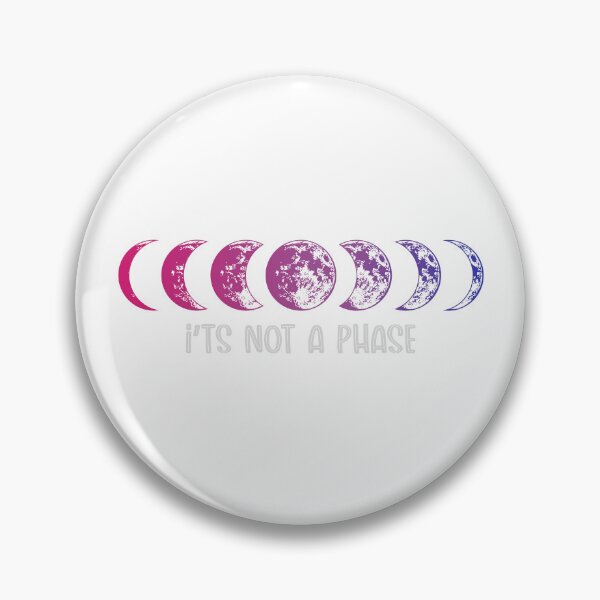 Item preview, Bi Bisexual Pride Rainbow Flag It's Not a Phase Moon Ally LGBTQ designed and sold by FineElephant.