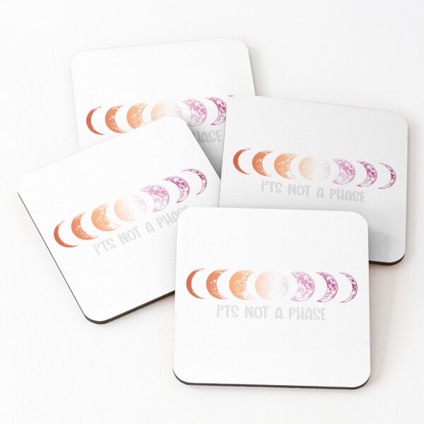 Item preview, Lesbain Women Pride Rainbow Flag It's Not a Phase Moon Ally LGBTQ designed and sold by FineElephant.