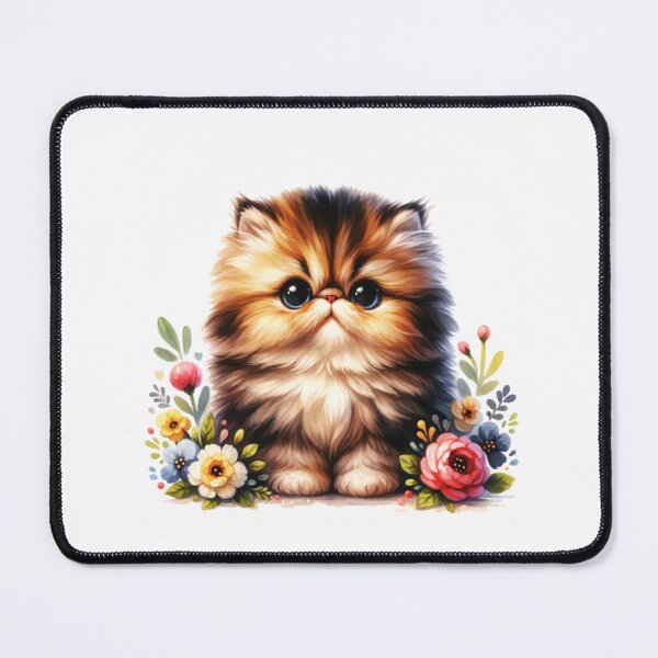 Item preview, Persian Kitten And Flowers designed and sold by TheAnimalZ00.