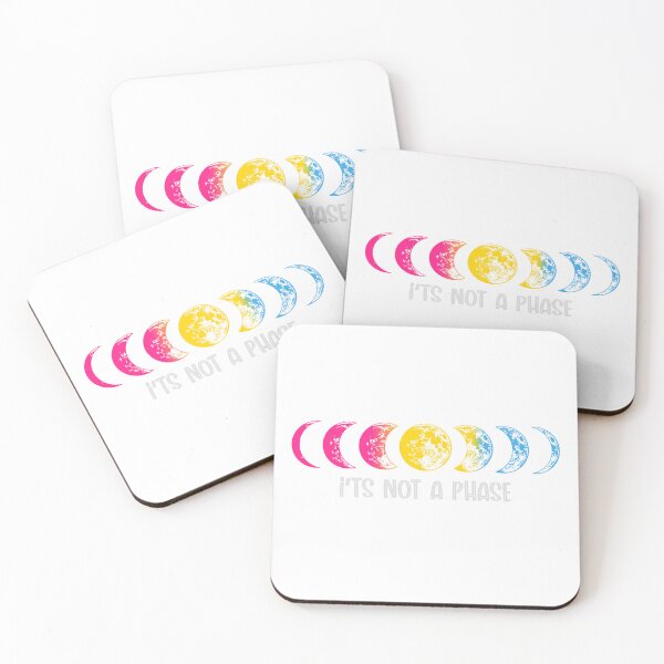 Item preview, Pan Pansexual Pride Rainbow Flag It's Not a Phase Moon Ally LGBTQ designed and sold by FineElephant.
