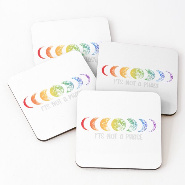 Item preview, Pride Rainbow It's Flag Not a Phase Moon Ally LGBTQ Gay Lesbian Bi Pan Trans designed and sold by FineElephant.