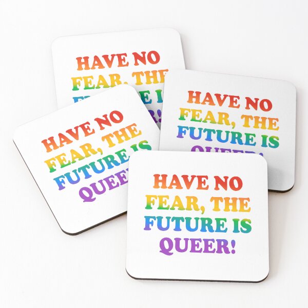 Item preview, Have no fear the future is queer LGBTQ pride funny gay phrases designed and sold by Inspirationmotivation.