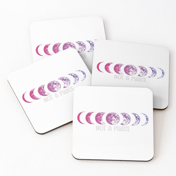 Item preview, Bi Bisexual Pride Rainbow Flag Not a Phase Moon Ally LGBTQ designed and sold by FineElephant.