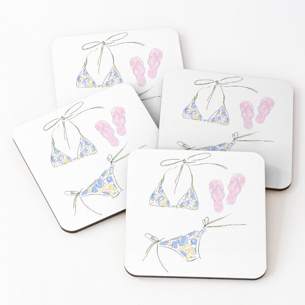 Item preview, Watercolor Bikini and Flip Flops designed and sold by Kate Boone.