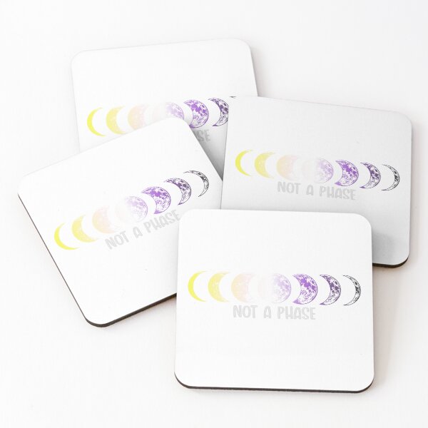 Item preview, Nonbinary Pride Rainbow Flag Not a Phase Moon Ally LGBTQ designed and sold by FineElephant.
