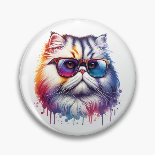 Item preview, Watercolor Persian Cat Wearing Sunglasses designed and sold by TheAnimalZ00.