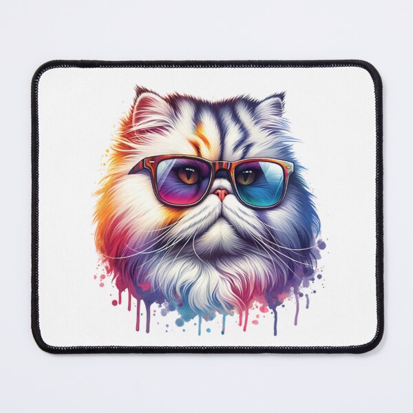 Item preview, Watercolor Persian Cat Wearing Sunglasses designed and sold by TheAnimalZ00.