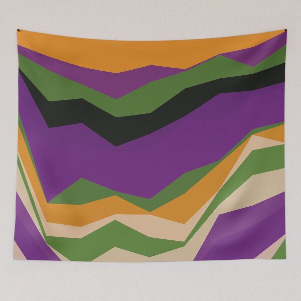Item preview, Multicolor Line Graph Abstract Layered Peaks designed and sold by Alchemy-A-La-G.