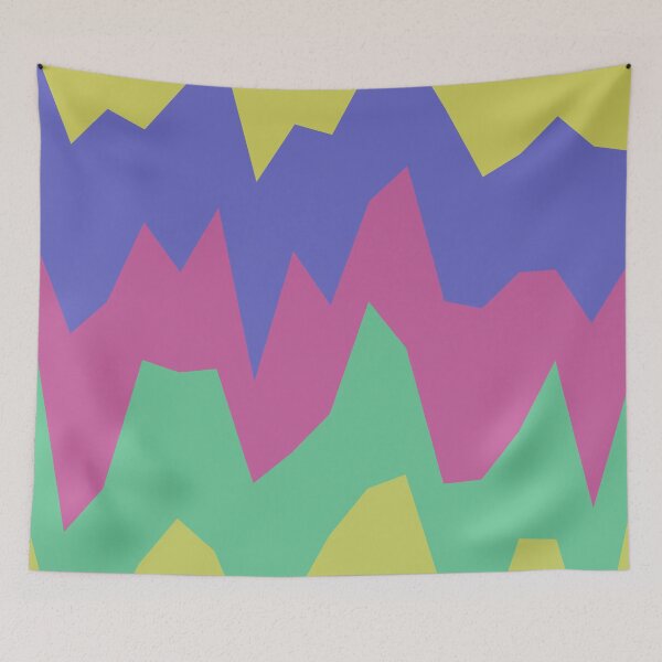 Item preview, Multicolor Frequency Line Graph Abstract Layered Peaks  designed and sold by Alchemy-A-La-G.