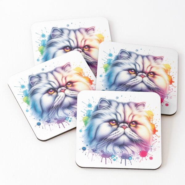 Item preview, Watercolor Persian Cat Face designed and sold by TheAnimalZ00.