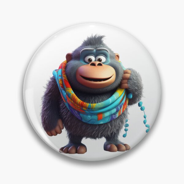 Item preview, Cheerful Gorilla Buddy designed and sold by Sillytoe.