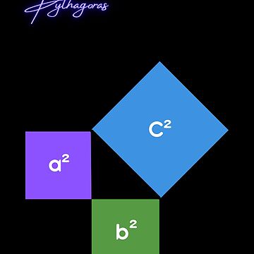 Artwork thumbnail, Pythagorean Theorem, Right Triangle Formula, equation by Numbers-Art