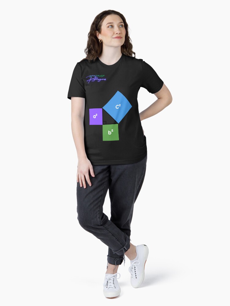 Thumbnail 4 of 7, Essential T-Shirt, Pythagorean Theorem, Right Triangle Formula, equation designed and sold by Numbers-Art.