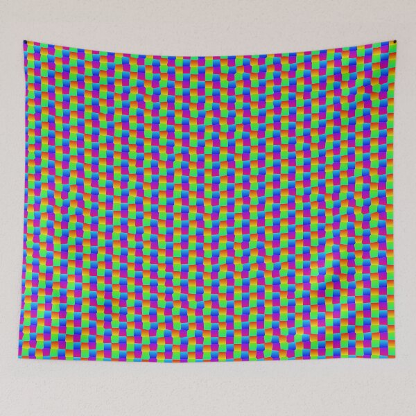 Item preview, Geometric Rainbow Multicolor Layered Scales Abstract Fluid Lines designed and sold by Alchemy-A-La-G.
