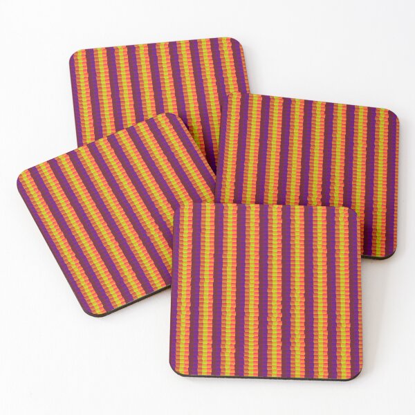 Item preview, Geometric Hot Rainbow Layered Scales Abstract Fluid Lines designed and sold by Alchemy-A-La-G.