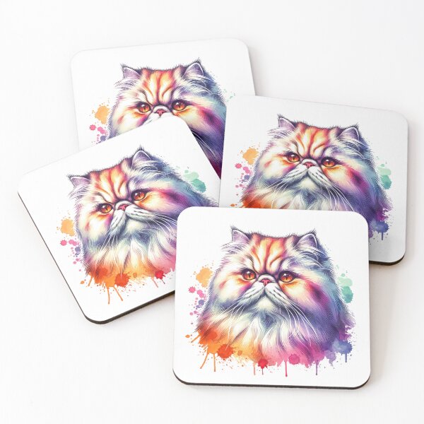 Item preview, Watercolor Persian Cat Face designed and sold by TheAnimalZ00.