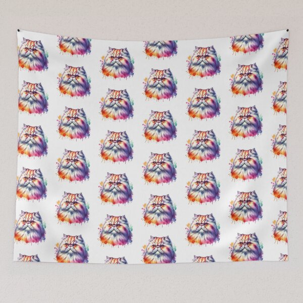 Item preview, Watercolor Persian Cat Face designed and sold by TheAnimalZ00.