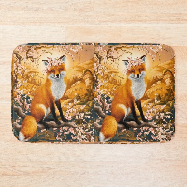 Artikelvorschau, Fuchs-Portrait. Fuchs mit Kirschblüte, Blumenfuchs, Vintage-Fuchs, Fuchs-Malerei, Peter Paul Rubens-Stil entworfen und verkauft von FoxVibes.