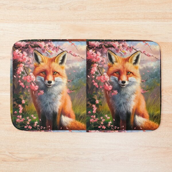 Artikelvorschau, Fuchs-Portrait. Fuchs mit Kirschblüte, Blumenfuchs, Vintage-Fuchs, Fuchs-Malerei, Peter Paul Rubens-Stil entworfen und verkauft von FoxVibes.