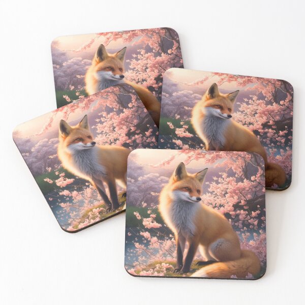 Artikelvorschau, Fuchs-Portrait. Fuchs mit Kirschblüte, Blumenfuchs, Vintage-Fuchs, Fuchs-Malerei, Peter Paul Rubens-Stil entworfen und verkauft von FoxVibes.