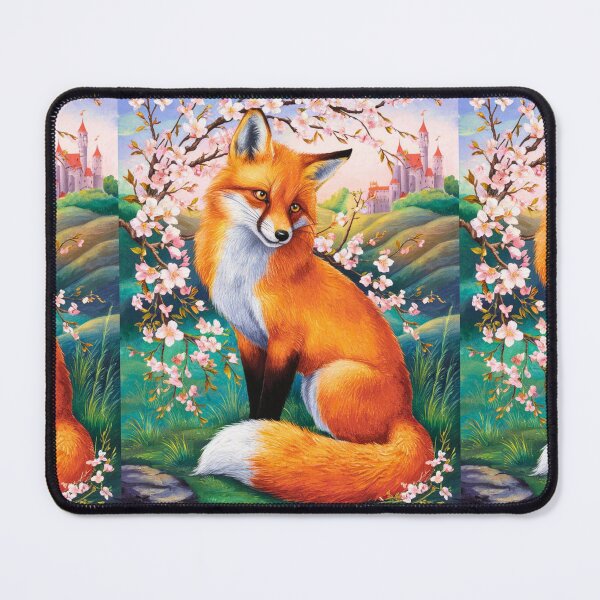 Artikelvorschau, Fuchs-Portrait. Fuchs mit Kirschblüte, Blumenfuchs, Vintage-Fuchs, Fuchs-Malerei, Peter Paul Rubens-Stil entworfen und verkauft von FoxVibes.