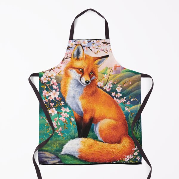 Artikelvorschau, Fuchs-Portrait. Fuchs mit Kirschblüte, Blumenfuchs, Vintage-Fuchs, Fuchs-Malerei, Peter Paul Rubens-Stil entworfen und verkauft von FoxVibes.