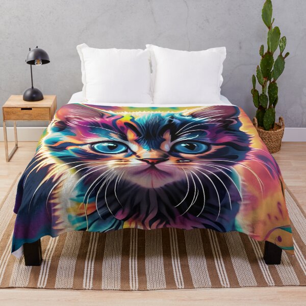 Item preview, Psychedelic Kitty designed and sold by ChimericCreate.
