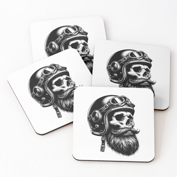 Item preview, SKULL DARK HELMET MOTORCYCLE BEARD BYKER RACING CAR NASCAR MOTO GP CHOPPER #ogirdor designed and sold by ogirdorgraphics.