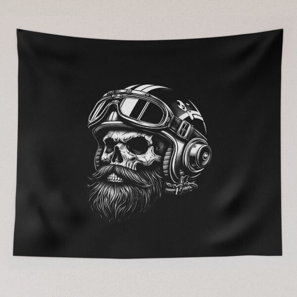 Item preview, SKULL DARK HELMET MOTORCYCLE BEARD BYKER RACING CAR NASCAR MOTO GP CHOPPER #ogirdor designed and sold by ogirdorgraphics.
