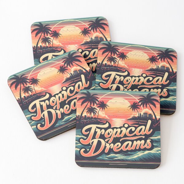 Item preview, Tropical Dreams, typography designed and sold by maxmaj.