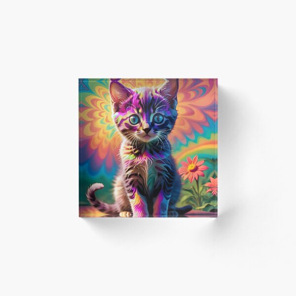 Artikelvorschau, Psychedelic Kitty entworfen und verkauft von ChimericCreate.