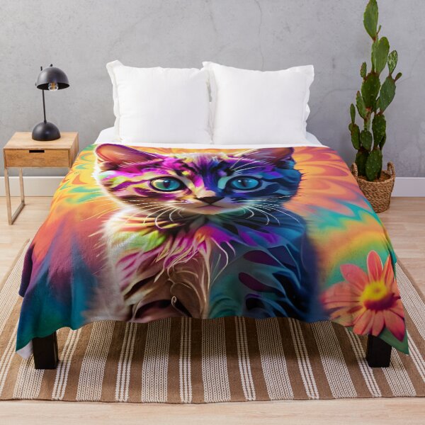 Item preview, Psychedelic Kitty designed and sold by ChimericCreate.