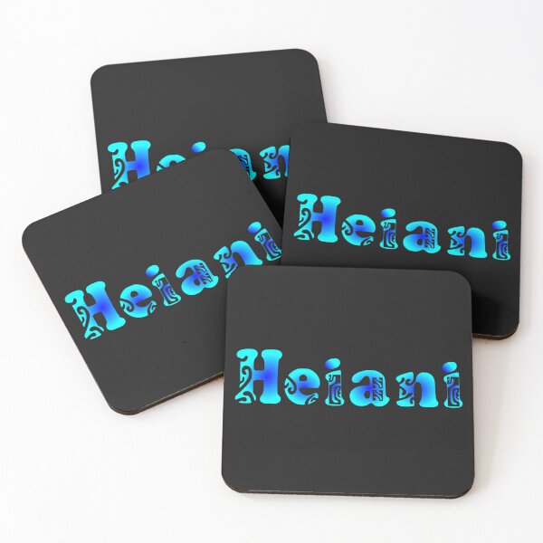 Item preview, HEIANI - blue (Polynesian first name) designed and sold by Nesian-Tahiti.